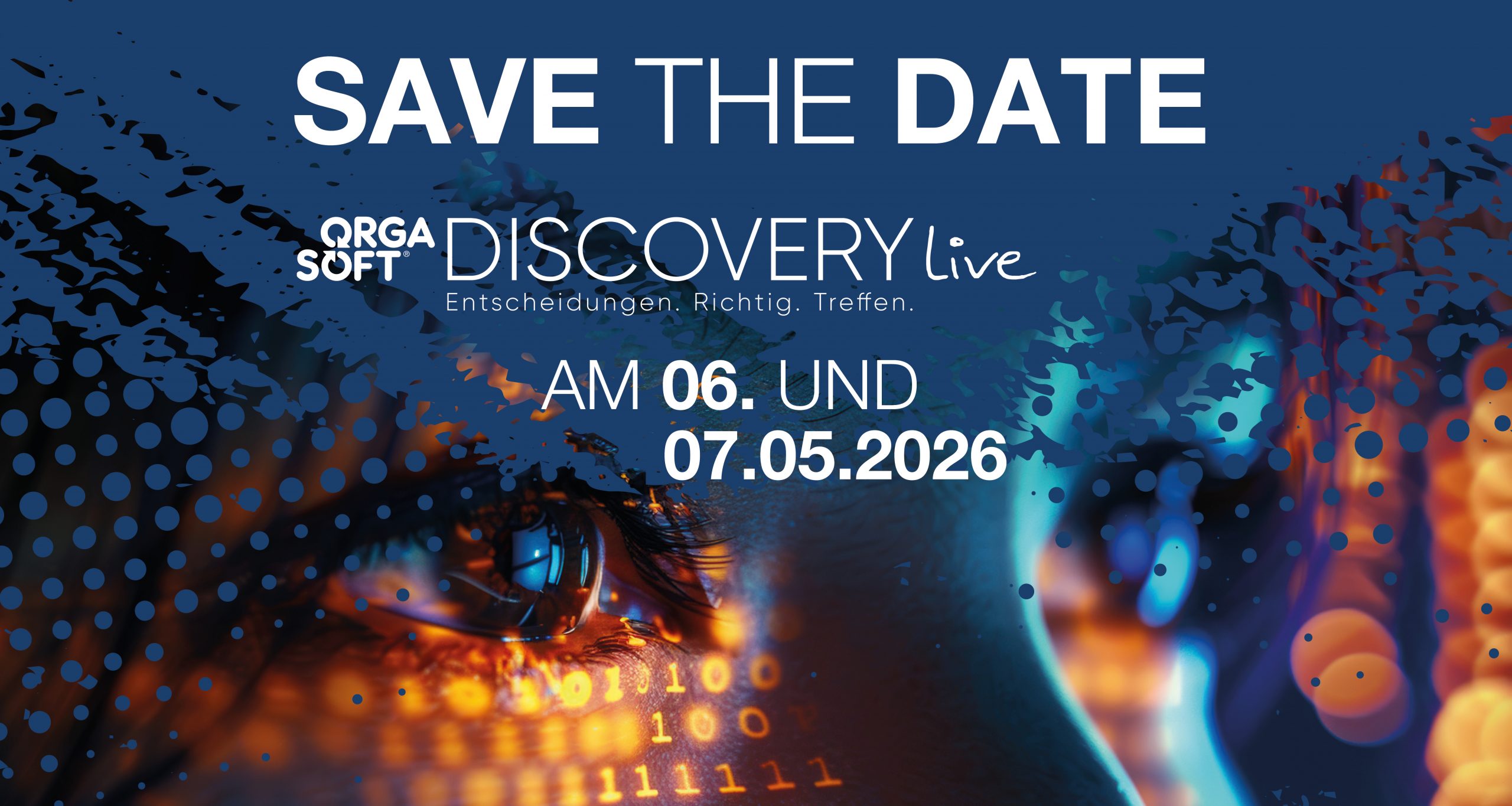 Discovery live 2026 Save the Date ORGA-SOFT Discovery live 2026